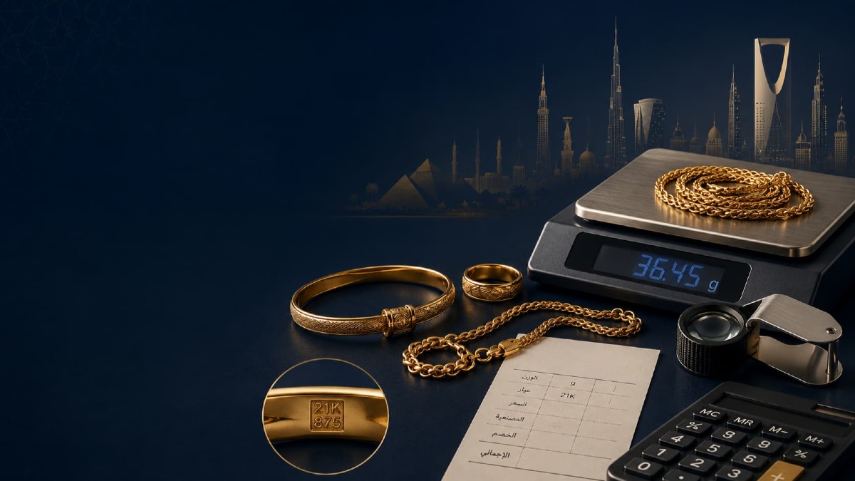 طريقة بيع الذهب المستعمل في مصر والسعودية: كيف تحسب السعر وماذا يُخصم؟