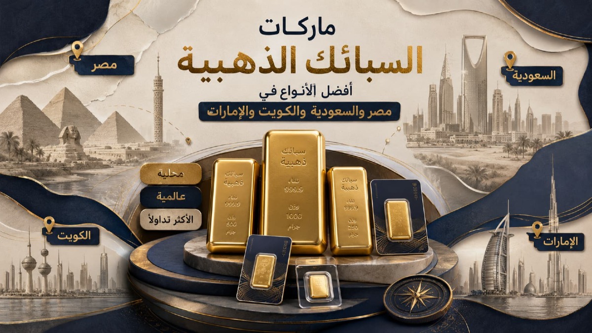 ماركات السبائك الذهبية: أفضل الأنواع في مصر والسعودية والكويت والإمارات